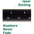 thumbnail image 4 of Engineer Scale Ruler 2 Pack 12-Inch Triangular Ruler Metal Scale Ruler for Blueprints Drafting Ruler for Civil Engineer, Draftsman, 4 of 7
