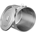 thumbnail image 4 of 304 Stainless Steel Airtight Canister for Kitchen, 3.2Gal/405oz Flour Container with Lid and Locking Clamp,10-21  s Metal Bucket Food Storage Container for Rice, Flour, Grain, Coffee Bean(12L), 4 of 6