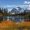 Reflection Of Mt. Shuksan, variant on Elephant Stock Reflection Of Mt. Shuksan Wall Art - Horizontal Multi Panel Canvas - Living Room Wall Decor - Nature Multi Panel - Beige And Blue Decor - 23" x 14"