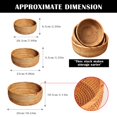 thumbnail image 5 of Ame Rattan Storage Basket Tray Small to Large Serving Bowls Food Storage Bread Baskets for Fruit Vegetable Kitchen Counter, 5 of 8