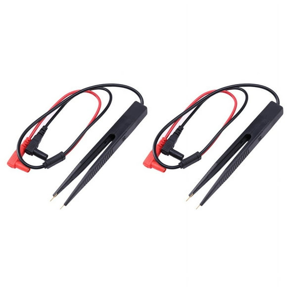 2X SMD Chip Component LCR Testing Tool Multimeter Tester Meter Pen Probe Lead Tweezers for for