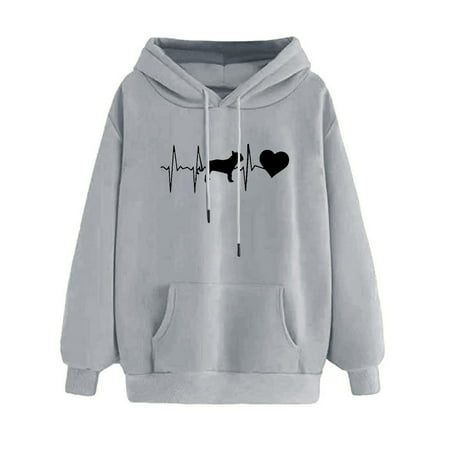

Simplmasygenix Hoodies for Women Plus Size Women s Autumn Winter Hoodie Sweatshirt Pullover Tops Long Sleeved Comfortable