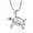 White, variant on BKBP Opal Sea Turtle Necklace Pendant Necklace Ocean Beach Jewelry Handmade Sea Life Accessory for Women Birthday Gifts Wife Anniversary