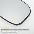 thumbnail image 4 of Reemplazo de vidrio de espejo retrovisor derecho calefaccionado blanco único para Honda Accord 08-15, 4 of 6
