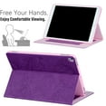 thumbnail image 4 of Allytech iPad 10.2" 8th 7th Generation Case, iPad Air 3 Case 10.5", iPad Pro 10.5" Case, PU Leather Butterfly Flower Embossed Stand Auto Sleep Wake Case Cover for Apple iPad 10.2" 2020/2019, Purple, 4 of 6