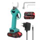 thumbnail image 1 of Tijeras de podar eléctricas, diámetro de corte de 30 mm (1,2 pulgadas), tijeras de podar para jardinería con 2 baterías recargables de 2,0 Ah y 1 cargador, cortador de ramas para podar árboles., 1 of 5