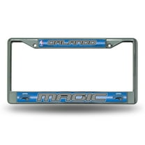 Orlando Basketball Magic Standard Size Chrome License Plate Frame - It Sparkles!