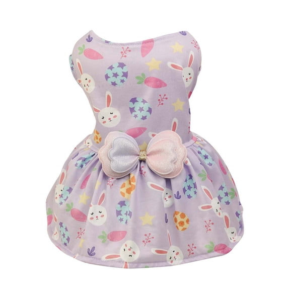 Happy Pet! Pet Dog Clothes Easter Egg Bunny Summer Cute Dress Pet Supplies Dog Skirt Easter Pet Clothing Pet Clothes For Small And Medium Dogs Pet Clothes Birthday Gift For Pet Dog Cat L