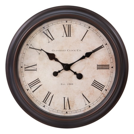 Confetti Bronze Wall - Patton Wall Decor 18 Inch Antique Bronze Wall Clock