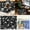 B, variant on Color Your Own Blanket DIY Washable Coloring Blanket Art Project Cozy Home Seasonal Birthday Holiday (Includes 24 Paintbrushes) 5ML Blanket