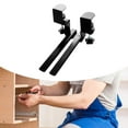 thumbnail image 6 of Keyboard Clamp Rail Computer Arm Rest Under Desk Steel Construction Easy Install for Office Workstations, 6 of 9