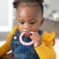 thumbnail image 5 of Dr. Brown's Flexees Baby Teether, Beaded Rings, 100% Silicone, Gray/Pink/White, Infant-Toddler, 3-Pack, 5 of 10