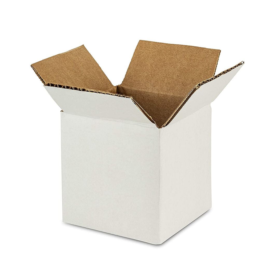 WRAPAHOLIC 4"x4"x4" Gift Box Sturdy White Cardboard Boxes Shipping Boxes 25pcs/Set Walmart