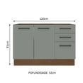thumbnail image 2 of Gabinete Bajo Cocina Madesa Agata 120cm Sin Encimera BG, 2 of 5
