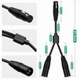 thumbnail image 3 of XLR Female to Dual XLR Male, Y-Type Splitter Audio Microphone Cable, 3 of 3