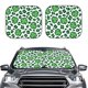 thumbnail image 2 of Fotbe Leopard print St. Patrick's Day Juego de 2 Piezas de Parasoles para Parabrisas | Bloqueador Solar para Auto | Accesorios Plegables para Protección Solar Interior-Small, 2 of 6