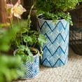 thumbnail image 3 of Blue Print Ceramic Vase Planter in Various Patterns, 3 of 12
