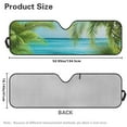 thumbnail image 5 of Uorisanigo Windshield Sun Shade,Beach Palm Tree Sunshade for Jeep Wrangler JL JLU 2018-2024 Rubicon Sahara 2 Door & 4 Door & Gladiator JT-Blocks UV Rays Sun Visor Shield,Keeps Car Cool, 5 of 7