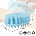thumbnail image 5 of LNKOO Silicone Body Scrubber 2 in 1 Bath and Shampoo Brush Exfoliating Scalp Massager for Body Beauty Care Scrub, 5 of 6