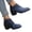Blue, variant on Boots for Women Wedge Heel Versatile Pointed Toe Short Side Zipper Booties Comfy Fashion Block Heel Walking Shoes