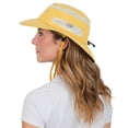 thumbnail image 2 of JAN & JUL Unisex Sun Protection Hat for Summer with Mesh, Breathable Cotton, Foldable (Jasper: Yellow, L), 2 of 6