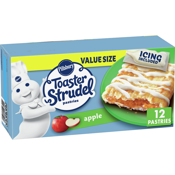 Pillsbury Toaster Strudel Apple Toaster Pastries, Value Size, 12 ct, 23