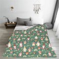 thumbnail image 5 of Honeii Mushrooms Gnome Print Fleece Blanket - Throw Blanket for Bed, Sofa, Couch, Camping, and Travel , Microplush Ultra Soft Warm Blanket-40"x30", 5 of 7