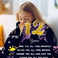 thumbnail image 3 of Birthday Gifts for 12 Year Old Girls Blanket 60"X 50", 12th Birthday Gifts for Girls, Birthday Presents for 12 Year Old Girls, Birthday Gifts for Girls Age 12, 12 Yr Old Birthday Gift Ideas, 3 of 5