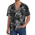 thumbnail image 1 of Fotbe Black Cats In A Garden Camisa Estampada de Manga Corta para Hombre, Casual de Verano, Estilo Playero, Sin Arrugas-3X-Large, 1 of 5