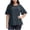 01 Navy, variant on Fewfanhot Plus Size Clothes for Women Casual Shirts Short Sleeve V Neck Work Blouse Business Casual Summer Tops