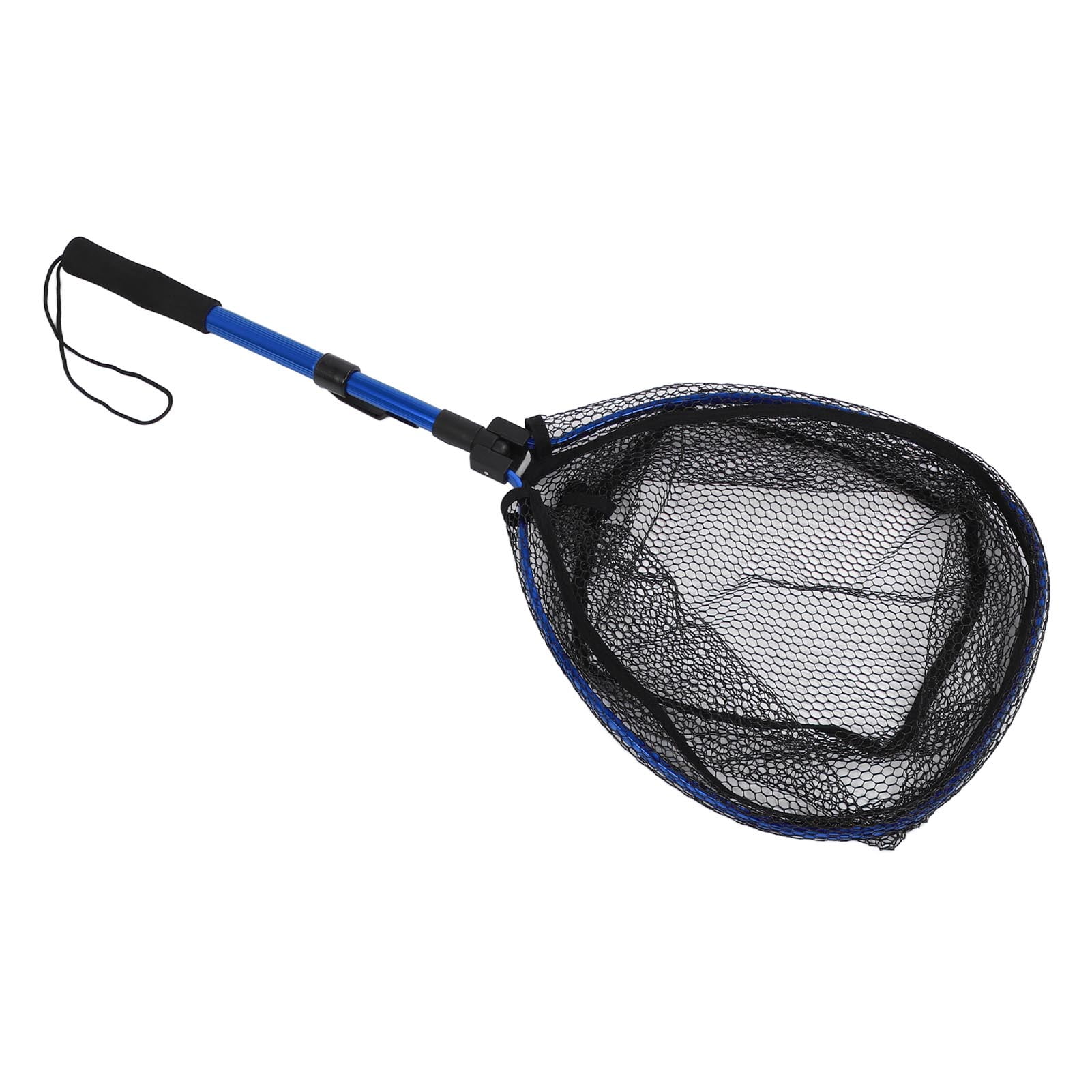 Nieyigj Floating Fishing Net Aluminum Alloy Rubber Foldable Extendable Portable Fish Landing Net for Easy Transportation and Storage Blue 17.7 inches / 45 cm for Professional Anglers