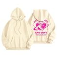 thumbnail image 6 of kamemir Oversized Sweatshirt for Women 2024 Graphic Hoodies for Women Cute Pullover Long Sleeve Sweatshirts Letter Printed Hooded Tops Fall Winter Clothes(Beige,XXL), 6 of 6