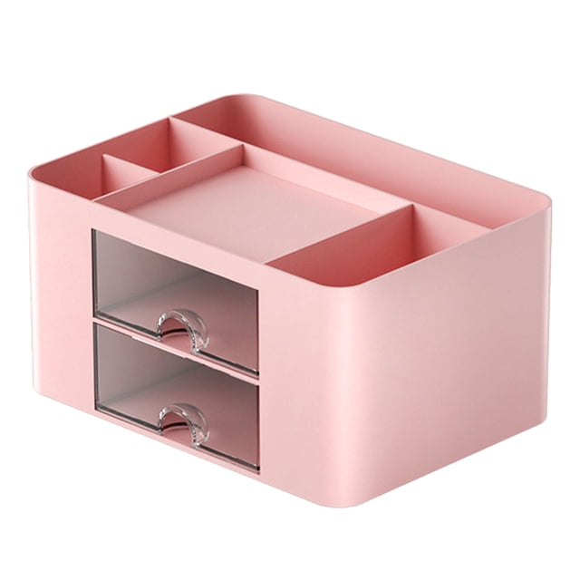 Organizador de maquillaje Laklulu, caja de almacenamiento de cosméticos para esmalte de uñas, lápiz labial, pinceles, cajas de organización para el cuidado de la piel