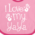 thumbnail image 4 of Inktastic I Love My Yaya Grandchild Boys or Girls Baby Bib, 4 of 4