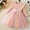 Pink, variant on Spazoro Toddler Girls Princess Dress, Long Ruffle Sleeve Mesh Bow Knot Sequin Rainbow Dresses for Party Purple Size 1 T