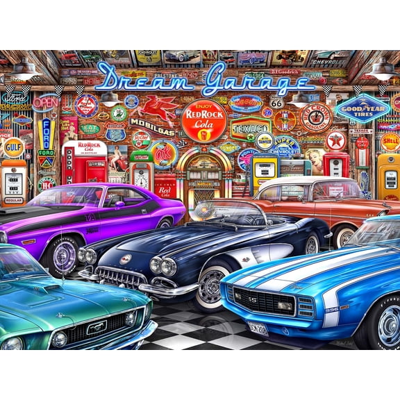 Springbok 1000 Piece Dream Garage Jigsaw Puzzle for Adults – Made in