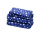 thumbnail image 1 of Sábanas Xtellar Matrimoniales Microfibra Estampado Azul, 1 of 3