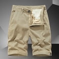 thumbnail image 2 of Shorts Homme Été Décontracté Cargo Bermuda Respirant Kaki 36, 2 of 7