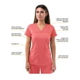 thumbnail image 3 of Adar Pro Movement Booster Scrub Set For Women - Sweetheart V-Neck Scrub Top & Yoga Jogger Scrub Pants, 3 of 7