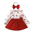 thumbnail image 2 of Vestido de Navidad para niña, disfraz de Navidad, ropa encantadora de manga larga para niño, trajes de vacaciones para fiesta, juego de rol del Día de 12 a 18M Hugo Disfraz novedoso, 2 of 10