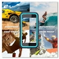 thumbnail image 4 of ELEHOLD Waterproof Case for iPhone SE 3rd/2nd Generation (2022/2020)/iPhone 7/iPhone 8, IP68 Underwater Shockproof Protective Case Hybrid Rugged Lightweight Cover,Blue, 4 of 10
