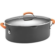 Rachael Ray 8Quart HardAnodized Nonstick Oval Pasta Pot with Lid and