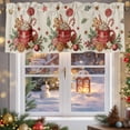 thumbnail image 5 of Valance Curtains for Kitchen Windows Vintage Pine Branch GingerbreadRod Pocket Valance Cappuccino on LinenShort Window Curtain Topper for Bedroom Living Room Bathroom 42x12in, 5 of 7