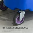 thumbnail image 4 of HOMCOM Mop Bucket Cart with Side Press Wringer, Metal Handle and 34 Quart Capacity, Blue, 4 of 9