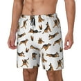 thumbnail image 2 of Haiem German Shepherd Dog Mens Swim Trunks with Compression Liner 2 in 1 Swimming Shorts Stretch Swimwear Quick Dry,Board Shorts-X-Large, 2 of 9