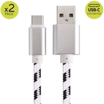 2x 6FT USB Type C Fast Charging Cable USB-C Type-C 3.1 Data Sync Charger Cable Cord For Samsung Galaxy S8 S8 Plus S9 S9 Plus S10 S10 S10e Nexus 5X 6P OnePlus 2 3 LG G5 G6 V20 HTC M10 Google Pixel XL