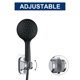 thumbnail image 5 of Soporte de ducha Uxcell 2PCS con adhesivo y ajustable para montaje en pared (Plata), 5 of 5