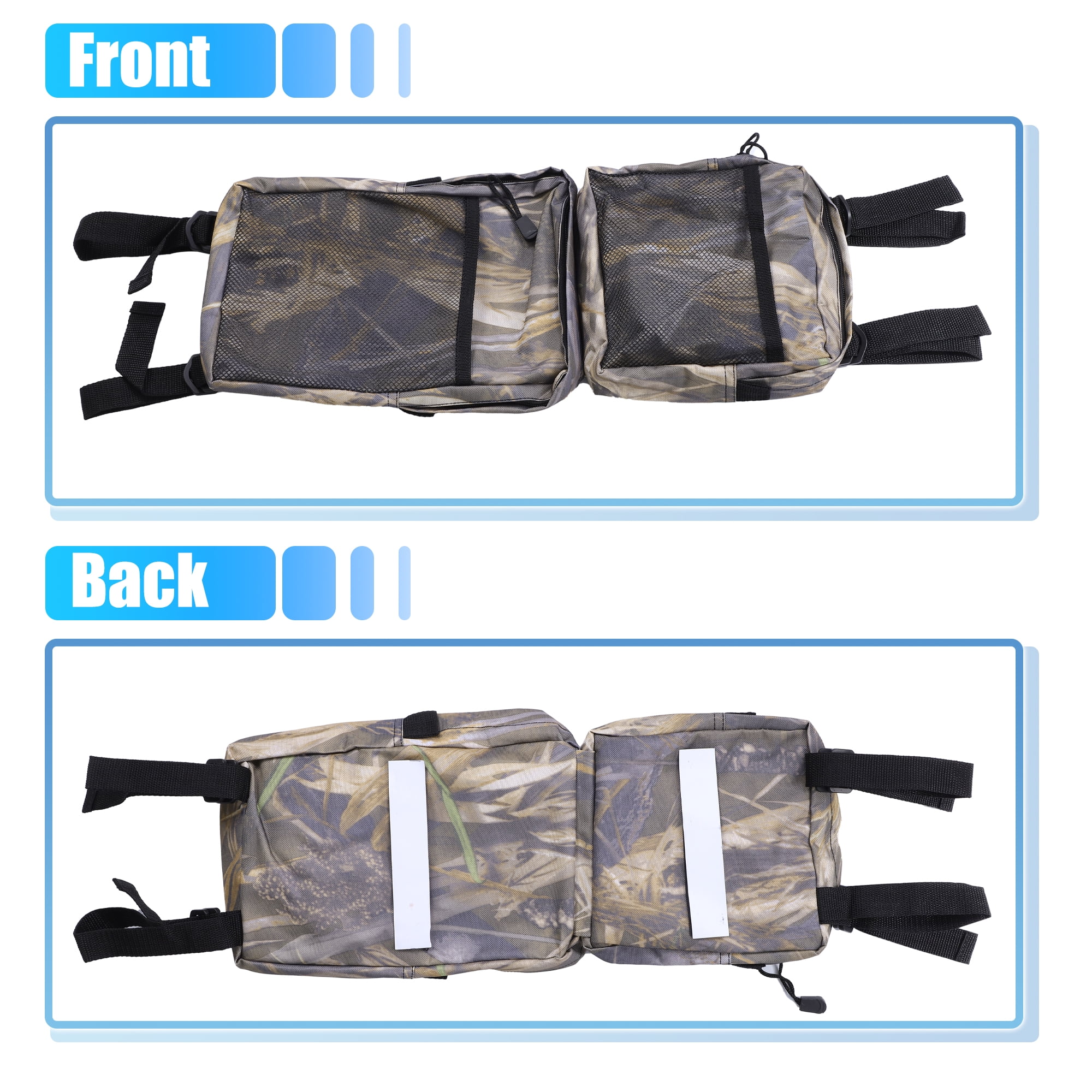 Unique Bargains 2-Pack Camouflage ATV Fender Cargo Storage Bags for Polaris for Yamaha
