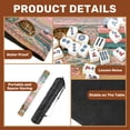 thumbnail image 6 of Mini 21" x 21" Mahjong Mat for Travel Leopard Pink Velvet Sofa Flamingo Tropical Jungle Non-Slip Noise Reduction Mahjong Tiles for Dominoes Poker Card, 6 of 6