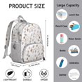 thumbnail image 6 of Rustic Folk Style Student Backpack – Pastoral Ink Sketch with Vintage Abstraction and Tribal Ethnic Floral Aesthetic for School, 6 of 6